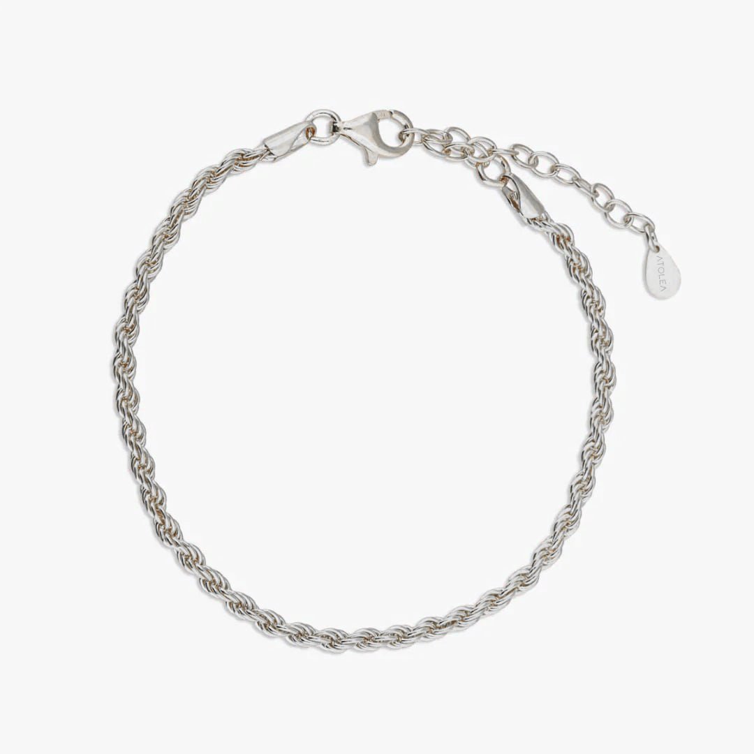 Rope Chain Bracelet, 18K Gold Stainless Steel, Waterproof - Mari Gavane