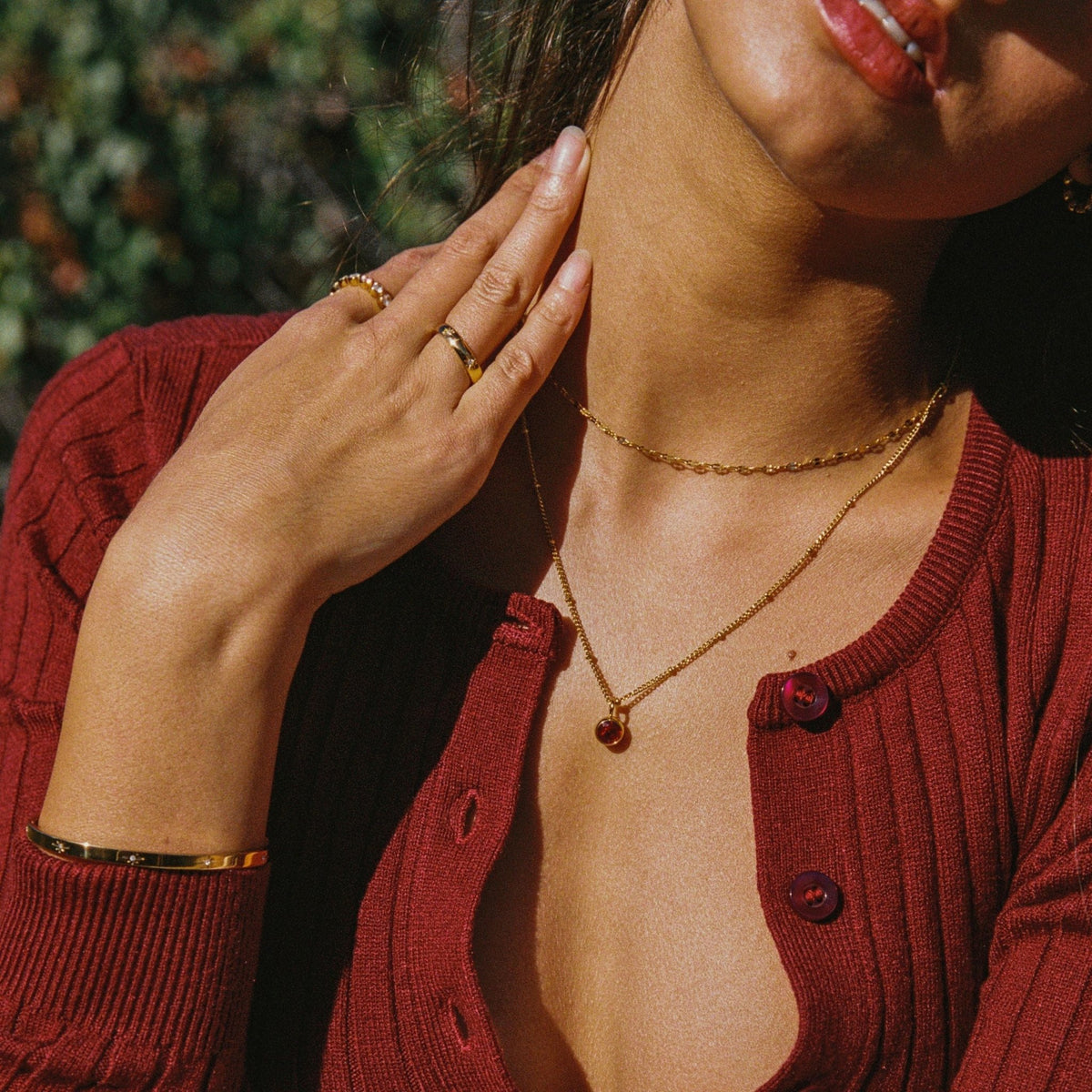 Dainty Chain Choker Necklace, 18K Gold Stainless Steel, Waterproof - Mari Gavane