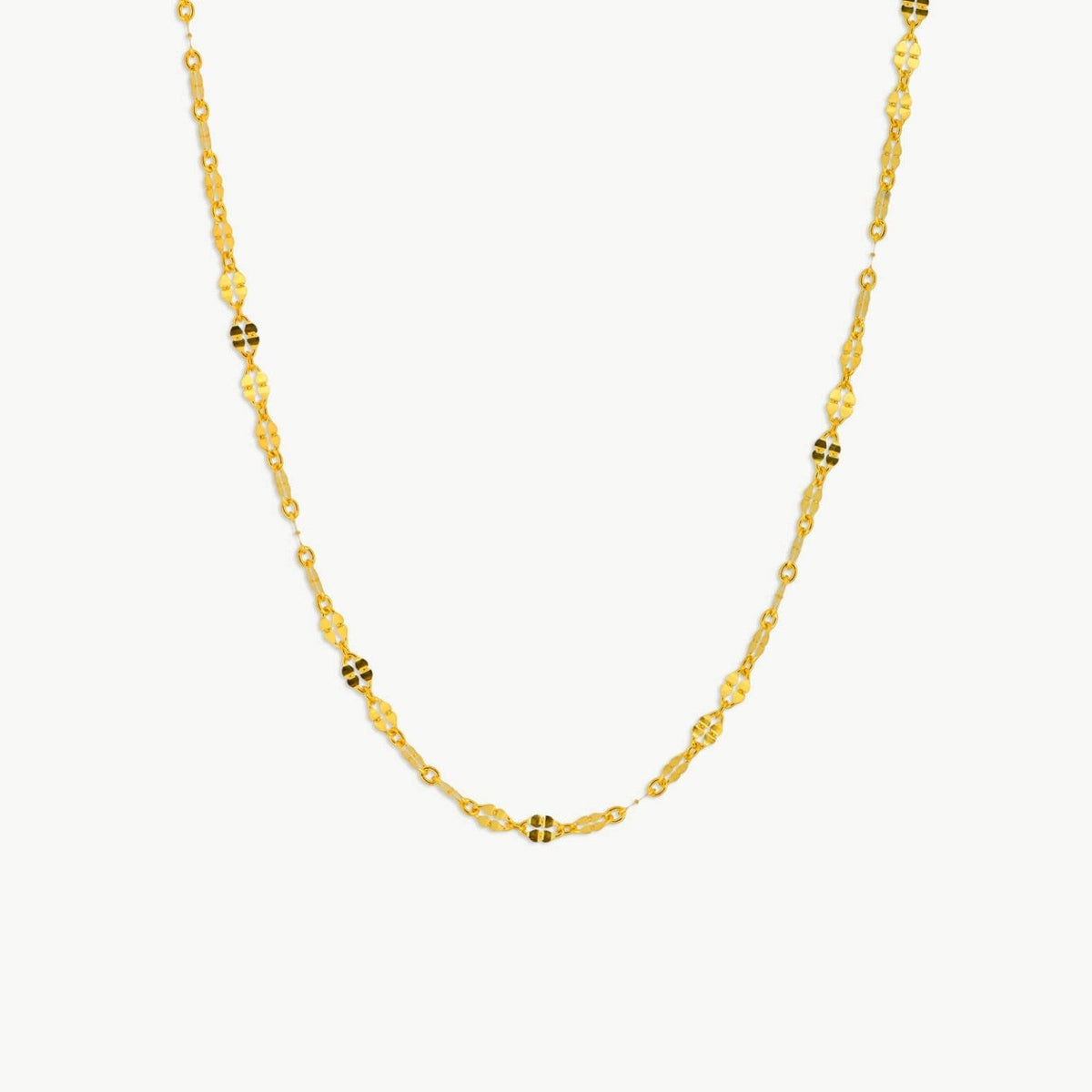 Dainty Chain Choker Necklace, 18K Gold Stainless Steel, Waterproof - Mari Gavane