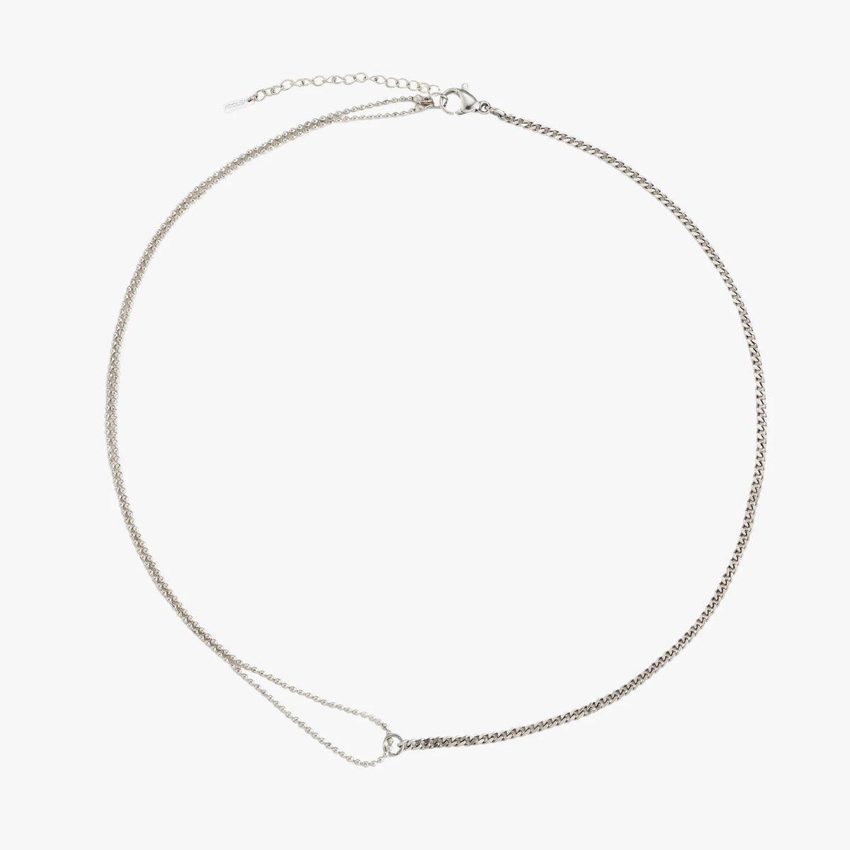Double Layered Chain Choker Necklace, 18K Gold Stainless Steel, Waterproof - Mari Gavane