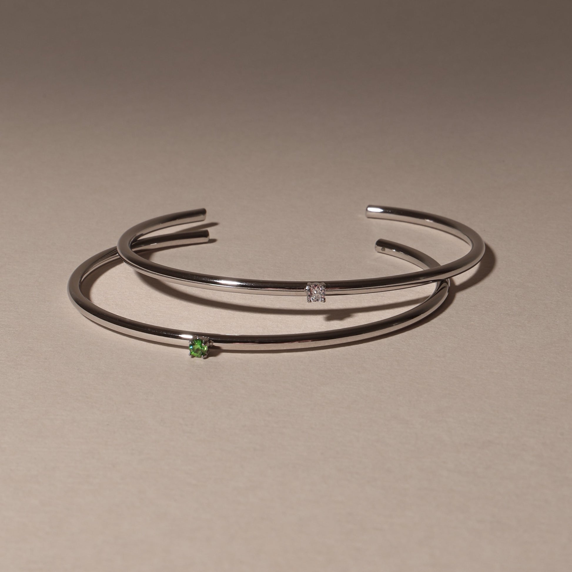 Thin Emerald Cuff