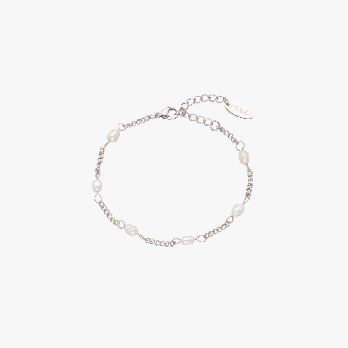 Freshwater Pearl Beaded Chain Bracelet, 18K Gold Stainless Steel, Waterproof - Mari Gavane
