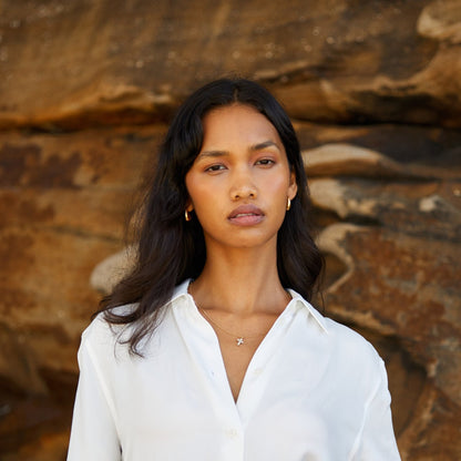 Pearl Cross Necklace – waterproof necklace by Mari Gavane (view 5)