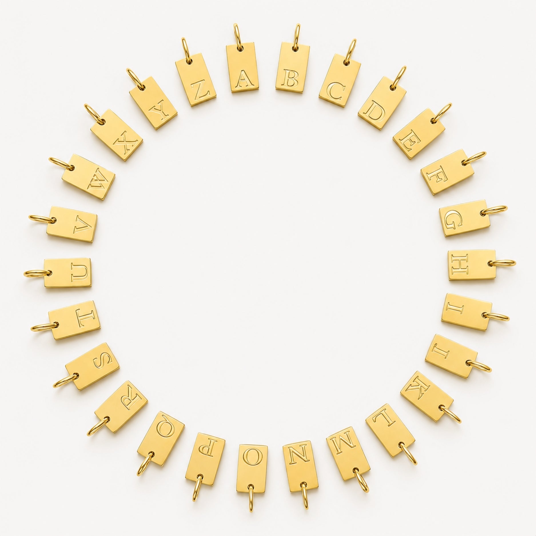 Initial Tag Necklace