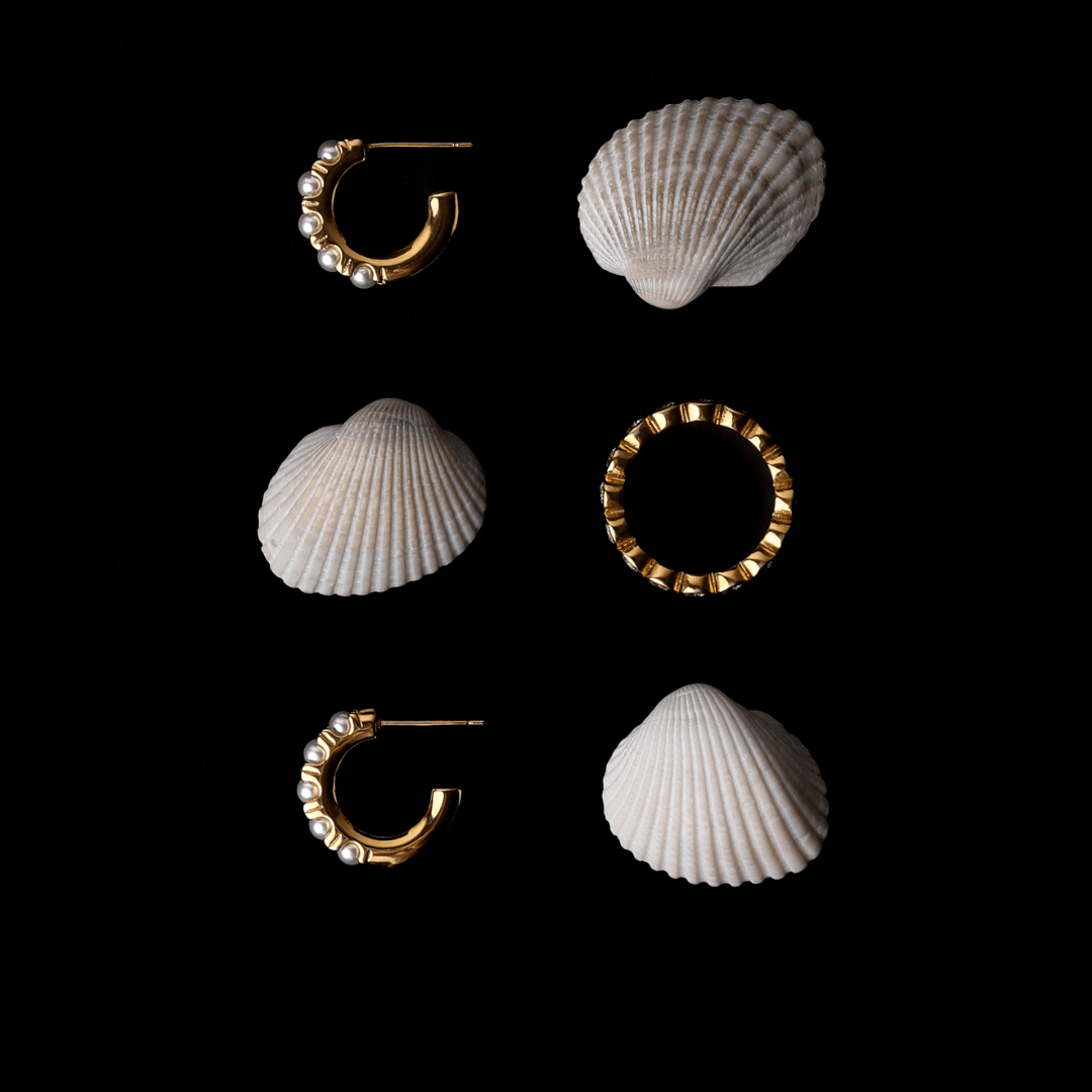 Mini Pearl Huggies Earrings - Mari Gavane