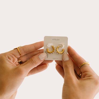 Mini Pearl Huggies Earrings - Mari Gavane