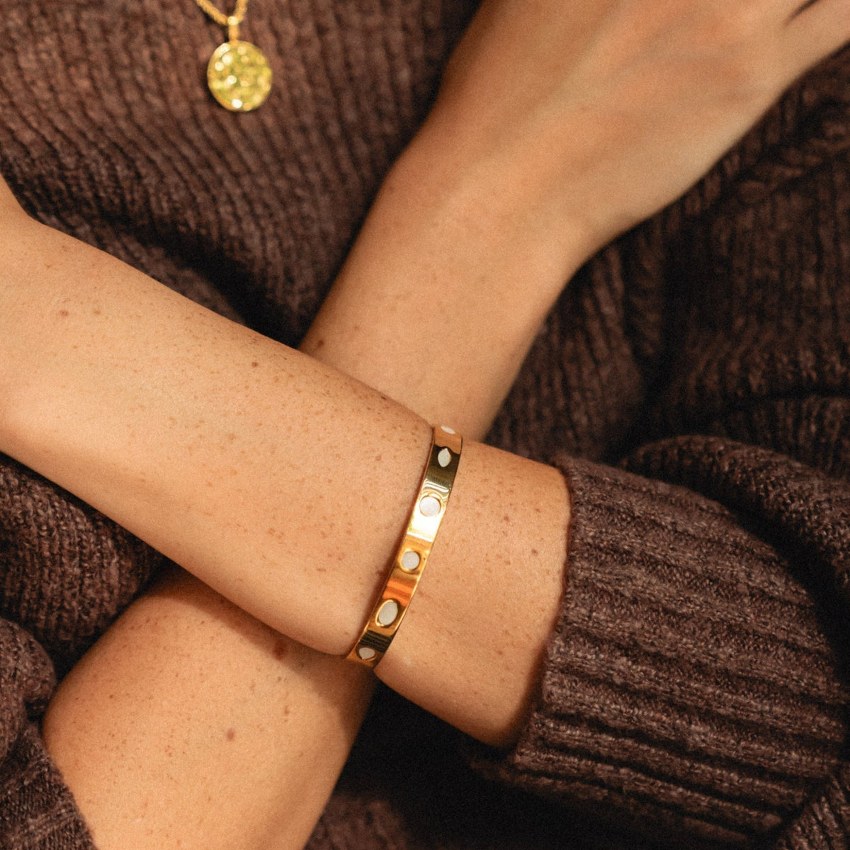 Mother of Pearl Cuff - Mari Gavane