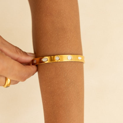 Mother of Pearl Cuff - Mari Gavane