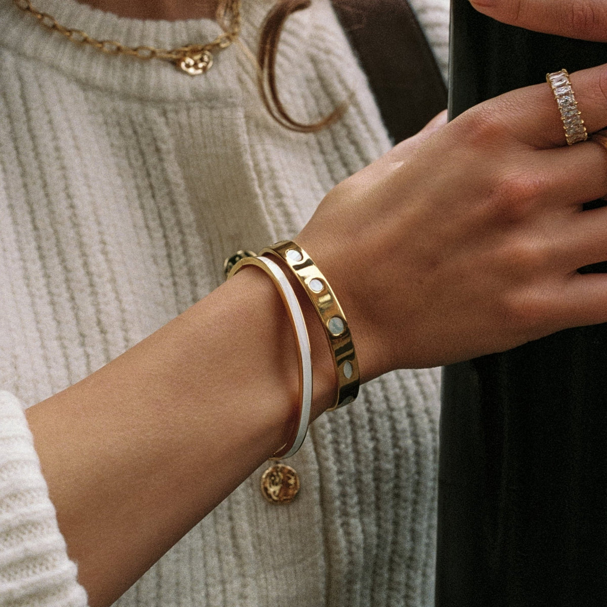 Mother of Pearl Cuff - Mari Gavane