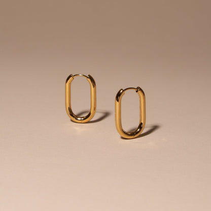 Oval Hoop Earrings - Mari Gavane