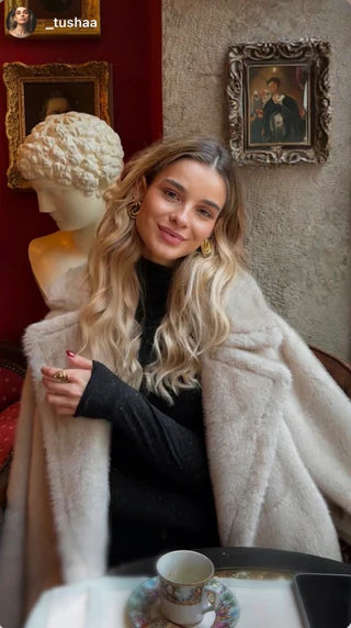 Customer wearing jewelry