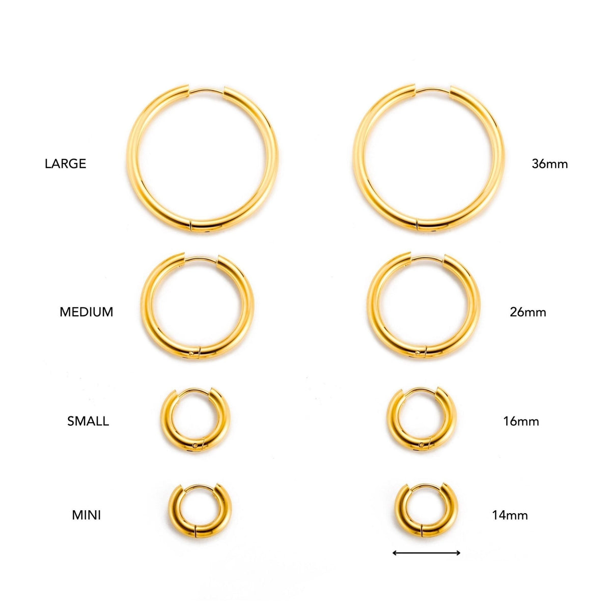 Thick Hoop Earrings - Mari Gavane