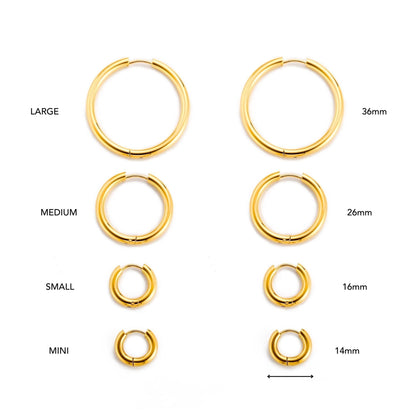 Thick Hoop Earrings - Mari Gavane