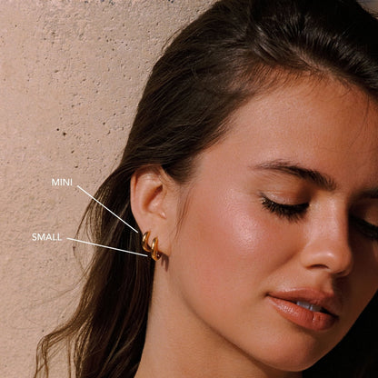Thick Hoop Earrings - Mari Gavane