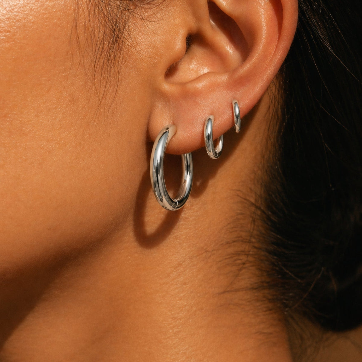 Thick Hoop Earrings - Mari Gavane