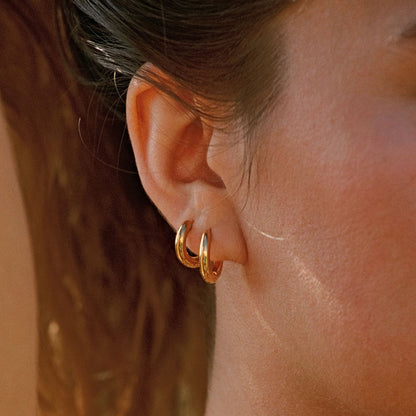 Thick Hoop Earrings - Mari Gavane