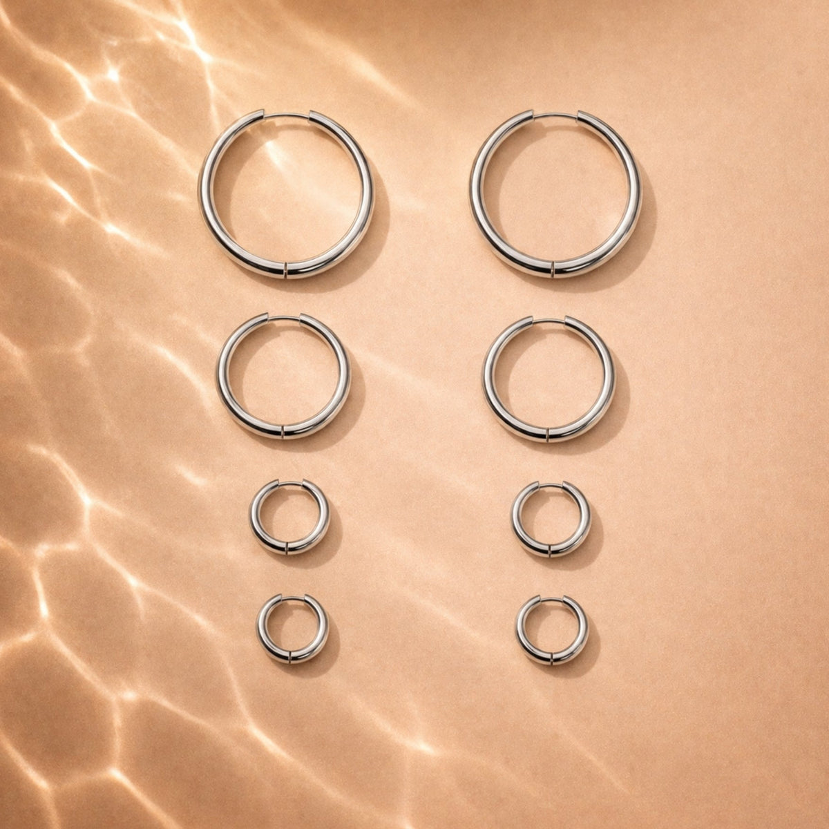 Thick Hoop Earrings - Mari Gavane