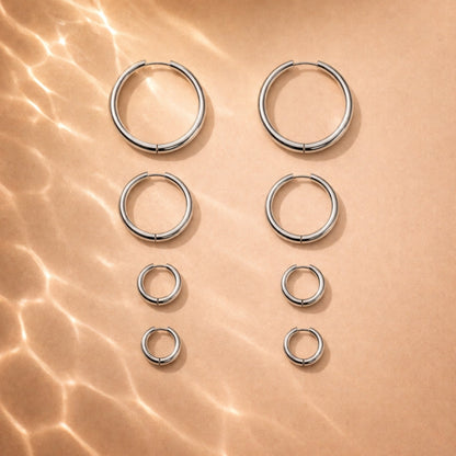 Thick Hoop Earrings - Mari Gavane