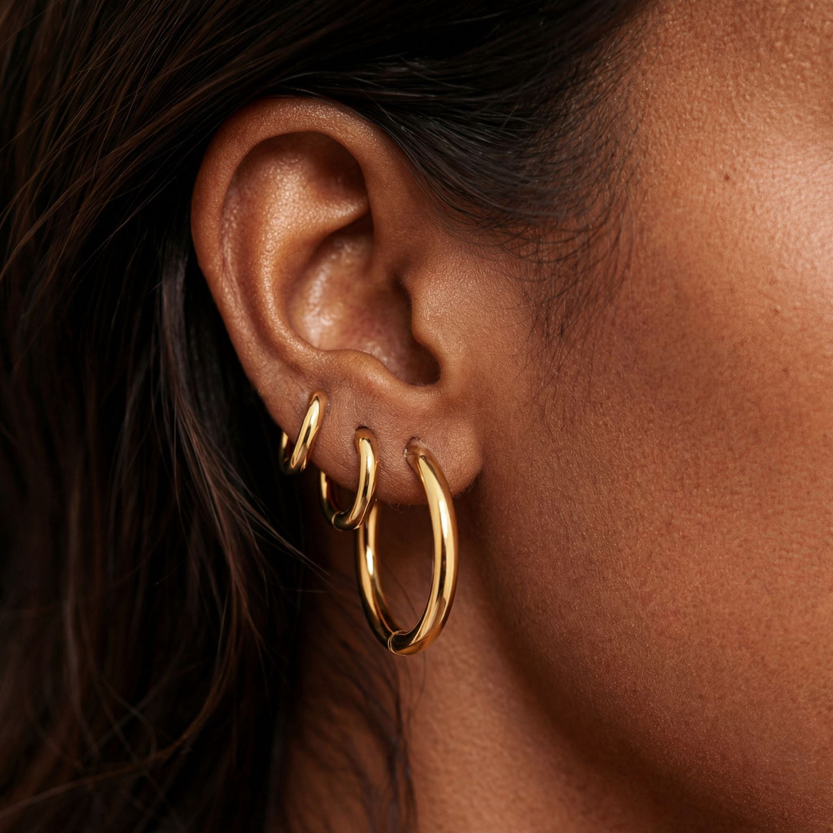 Thick Hoop Earrings - Mari Gavane