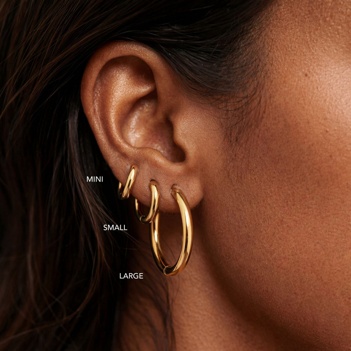 Thick Hoop Earrings - Mari Gavane