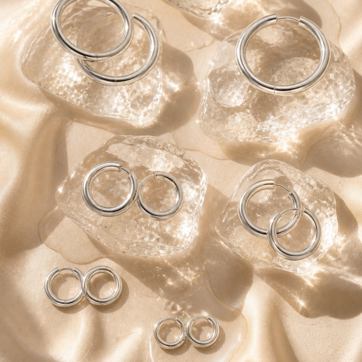 Thick Hoop Earrings - Mari Gavane