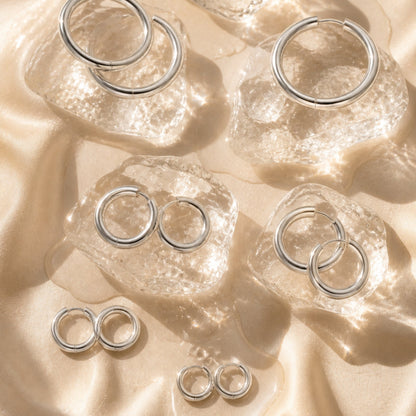 Thick Hoop Earrings - Mari Gavane