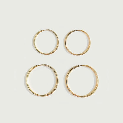 Thin Hoop Earrings - Mari Gavane