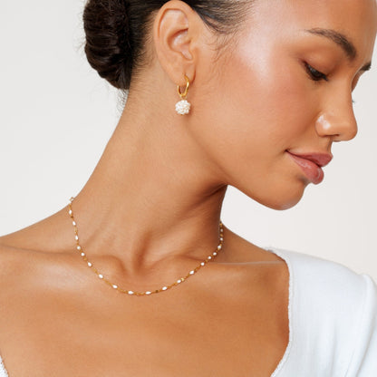 White Dainty Choker - Mari Gavane