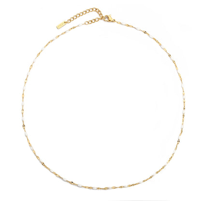 White Dainty Choker - Mari Gavane