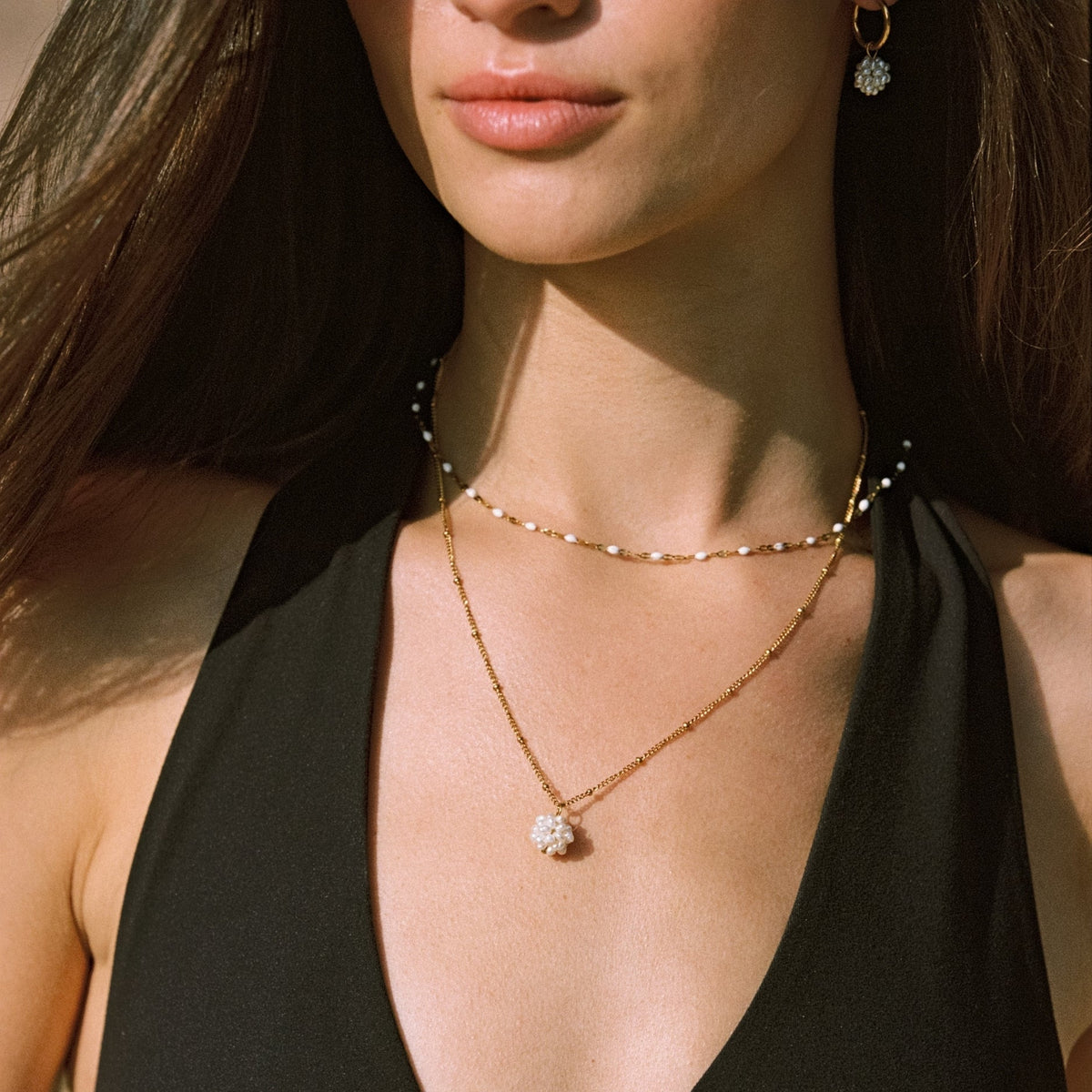 White Dainty Choker - Mari Gavane