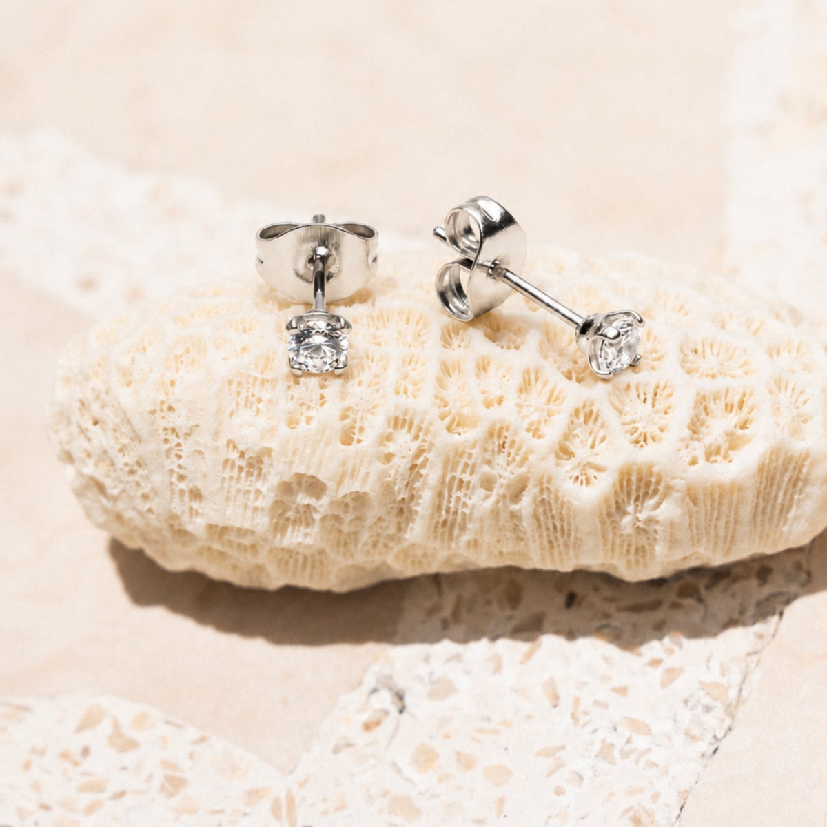 Zircon Stud Earrings - Mari Gavane