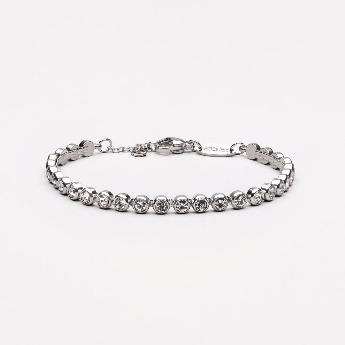 Zircon Tennis Bracelet, 18K Gold Stainless Steel, Waterproof - Mari Gavane